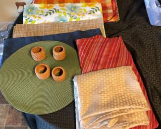 Talecloths, Placemats Napkin Rings