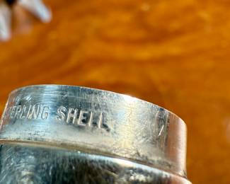 This lot features an antique sterling silver thread holder, manufactured and signed by Napier. The sterling case alone weighs approx. 19.53 grams.
