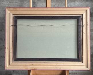 “Breeze”, an original oil on canvas by listed artist, Jacques Deveau. Signed lower right, professionally framed, and measures in frame, 33” H x 45” W. Jacques Deveau was a French post-war contemporary artist born in 1937 and was active in France during the 20th Century. As an impressionist painter, he was known for his detailed works depicting scenes from daily life; notably works of simple life by the garden or beach often depicting beautiful ladies and children.
