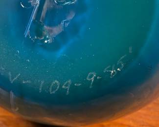 This lot features a stunning vase by Haberman Art Glass, signed underneath as shown in photos, circa 1985. This vase measures, 7” H x 4.5” W x 4.5” D.
