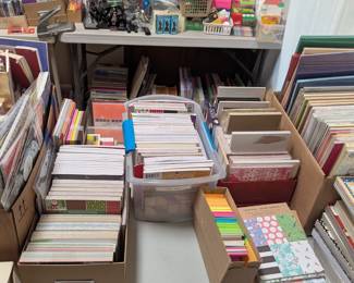 Tons of construction paper for crafts & cards