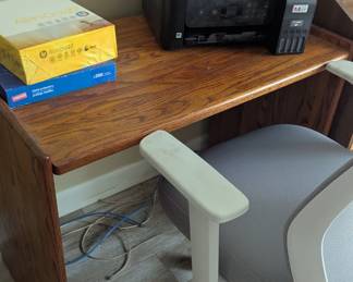 Printer, Office chair & desk