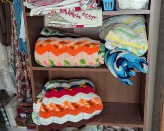 Handmade knit blankets
