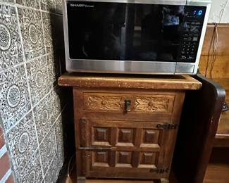 Antique wood small cabinet