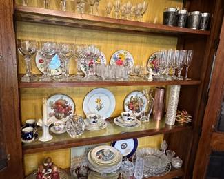 Assorted China and glassware
