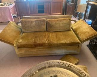 Drop Down Side Arm Love Seat