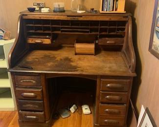 Vintage Roll Top Desk