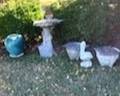 Concrete and Pottery Yard Items