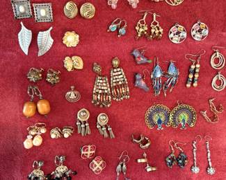 Vintage Clip and Pierced Earrings