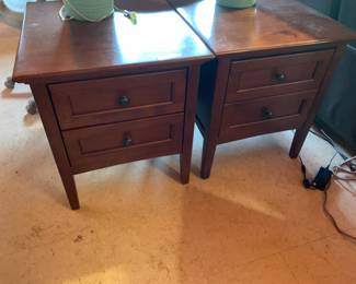 #333 Pair of Bedside Tables w/2 drawers 23x26x26 $100.00