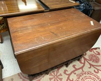 #76 gate leg table as is finish 40x 24-56x31 $35.00
