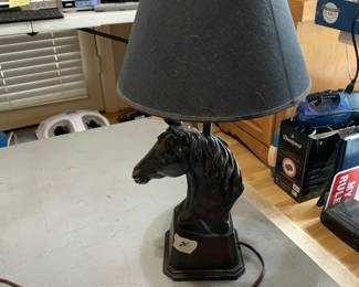 #57 Horse head lamp 20 tall $40.00