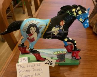 #216 The Trail of Tears painted ponies "Cowgirls Rule" $25.00