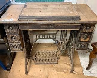 #149 as is sewing treadle sewing machine base $25.00