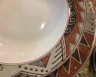#170 Christpher Stewert Montezuma soma 34 pieces brown black print $80.00
