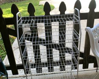 #188 Wire 6 Shelf Storage Rack - 26x12x43 $20.00