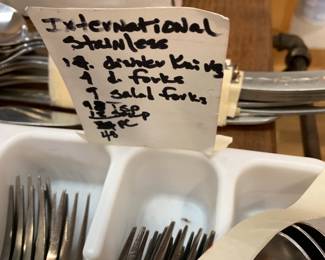 #277 International Stainless Mixed Set of Silverware - 48 pieces $30.00