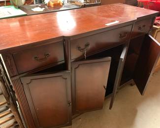 #139 3 drawer and4 doors cabinet and center buffet 52x20x36 $75.00