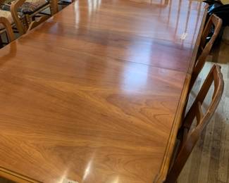#2 French Provencial dining table with 1 leaf 6 chairs 40x60-72x30 $200.00