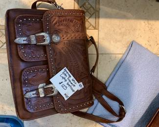 #245 American West Retro Romance Laptop Briefcase $125.00