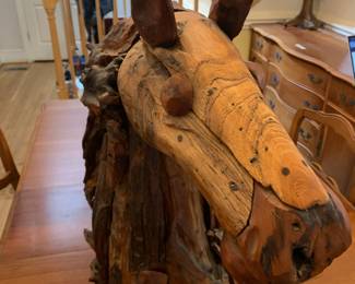 #1 drift wood horse head 28 inches tall handmade $175.00