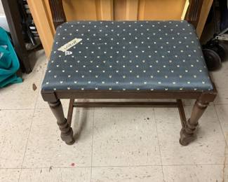 #88 22x16x23 stool with fabric seat $30.00