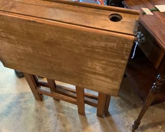 #355 Wood Foldable Writing Desk - 24Wx5-18.5Dx30T $30.00