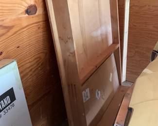 #93 wood school table unfinished 49x59x19 $100.00