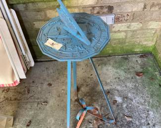 #190 Butterfly & Dragon Fly Sundial - 32" tall $30.00