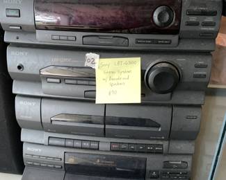 #102 Sony LBT G3100 Stereo system w remote and speakers $90.00