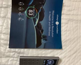 #37 king split sleep number bed with 1 remote that works both sides $275.00