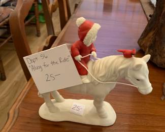 #215 Dept. 56 "Along for the Ride" Snowbaby of a Baby on a Horse $25.00