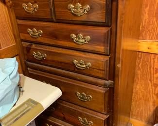 #344 Wood 6 drawer chest of drawers - 34x19x52 $45.00