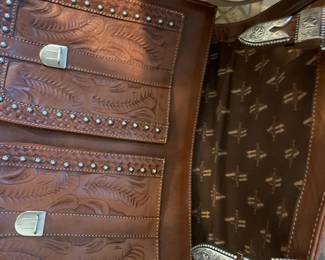 #245 American West Retro Romance Laptop Briefcase $125.00