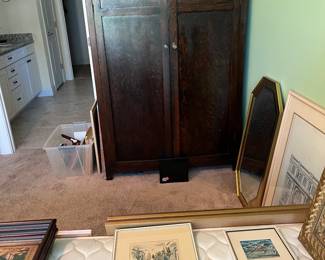 Clothes Wardrobe and Frames Pictures