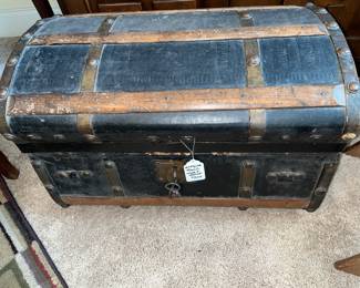 Antique Wooden Trunk