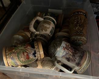 Huge selection of German steins