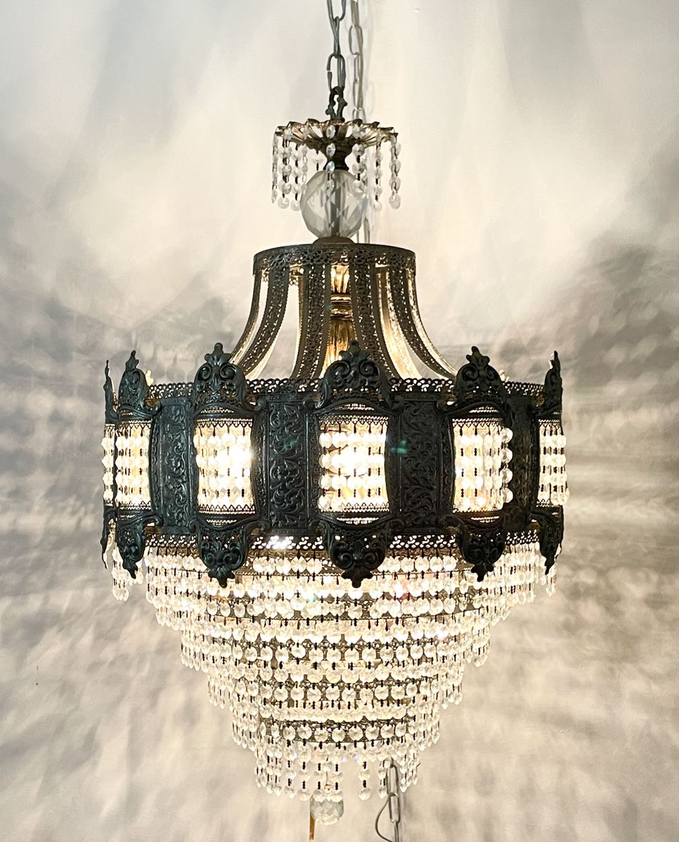 Large chandelier.