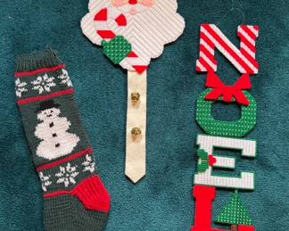 Hand-made Christmas decorations.