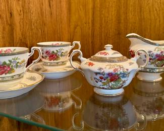 English bone china tea set.
