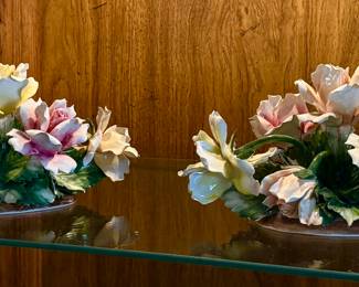 Two Capodimonte pieces.