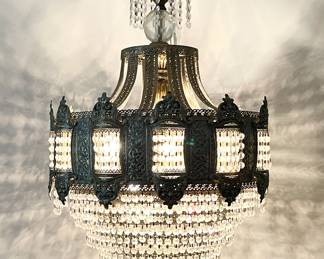 Large chandelier.