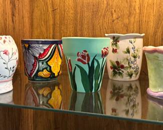 Flower pots.