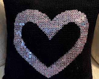 Hand-decorated pillow.