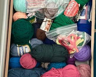 Box of wool.