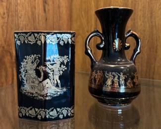 Small Greek vases.