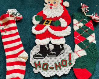 Hand-made Christmas items.