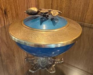 Mixed-media candy dish.