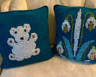 Hand-decorated pillows...many more!