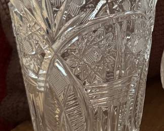 Vintage crystal vase.